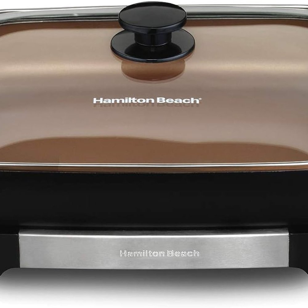 ❌SOLD❌ HAMILTON BEACH Durathon Ceramic Electric Skillet Ceramic Pan Model 38529K